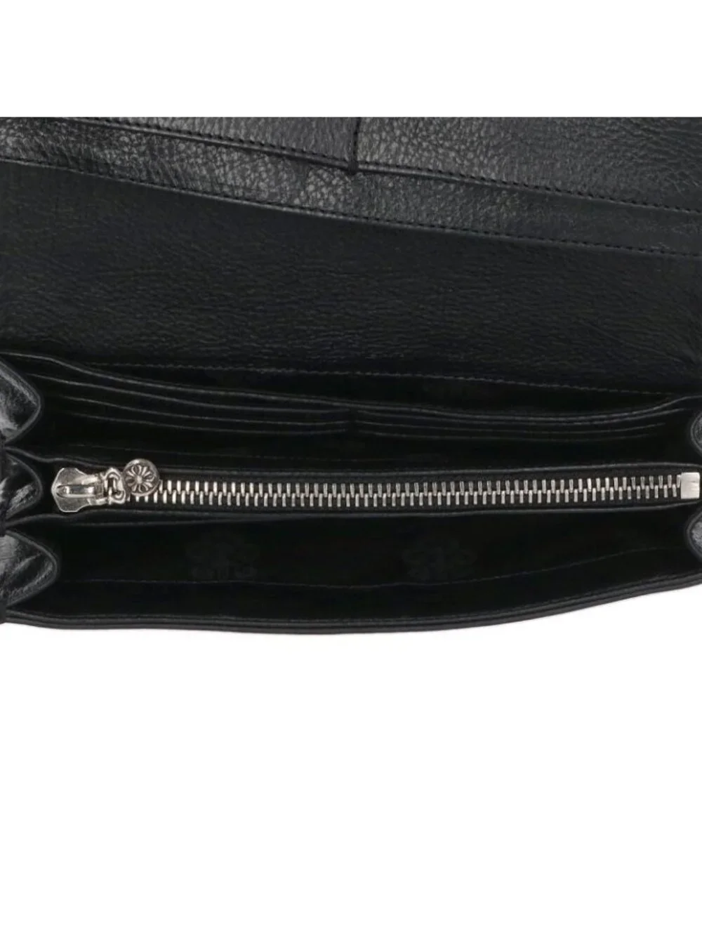 Chrome Hearts Judy Cross Ball Button Leather Wallet